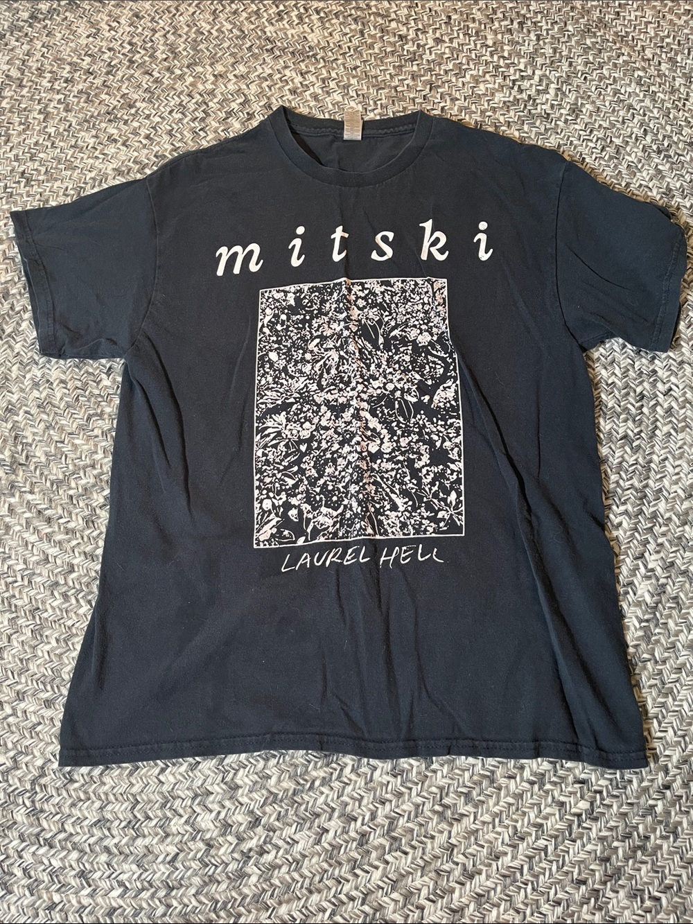 Gildan Black Mitski “Laurel Hell” Graphic Tee